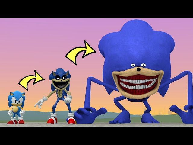 EVOLUTION OF NEW THE SONIC TAPES CHAOS in Garry's Mod!!