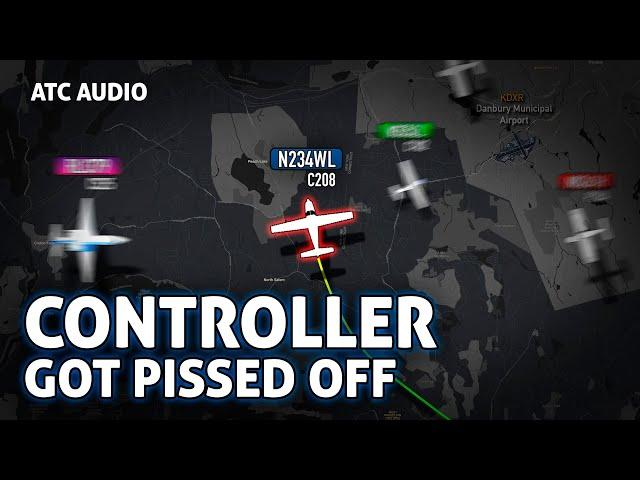 Upset Controller SCREAMING at the pilots. Real ATC Audio