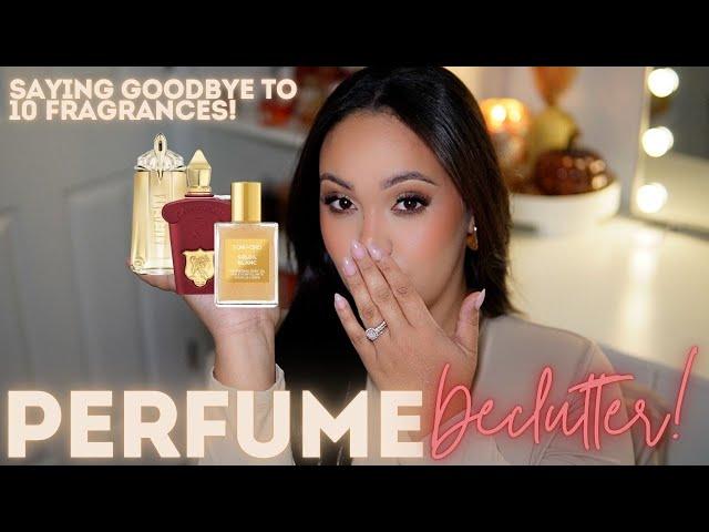 ANOTHER PERFUME DECLUTTER! SAYING GOODBYE TO 10 FRAGRANCES! | END OF SUMMER DECLUTTER! | AMY GLAM