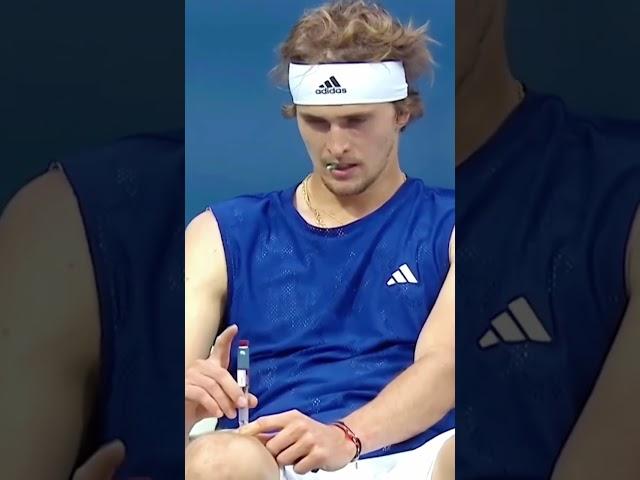 Sasha Zverev use insulin pump while match #shorts #tennis