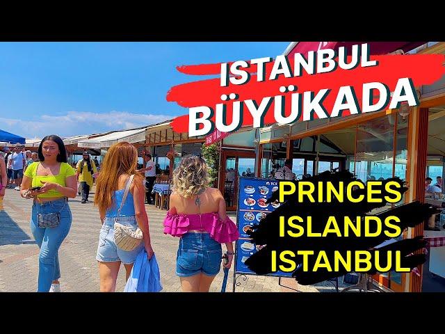 PRINCES ISLANDS ISTANBUL (BUYUKADA)4K WALKING TOUR-ASMR WALKING {BUYUKADA FULL VIDEO}CITY SOUNDS!!