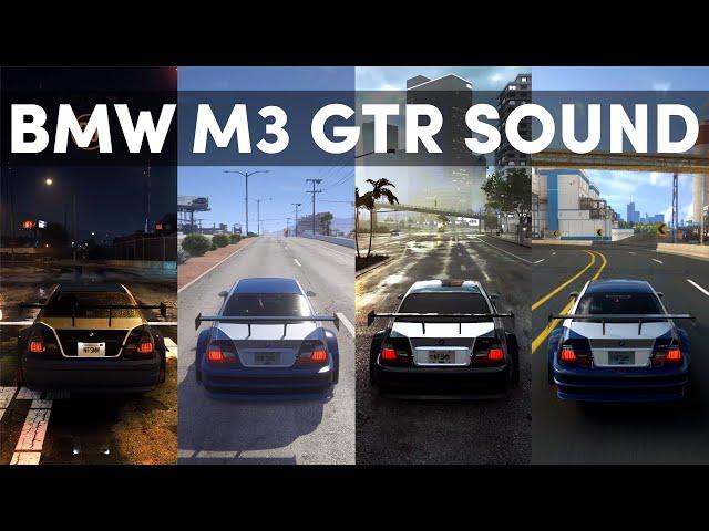 Need for Speed - BMW M3 GTR Sound Comparison in UNITE Mod