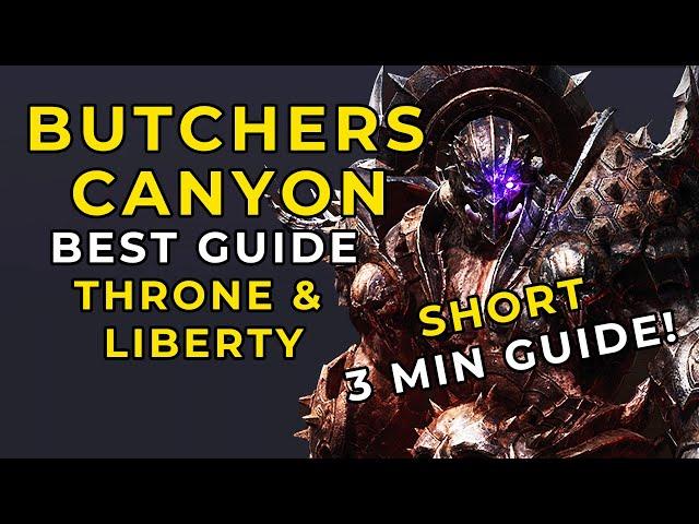 Throne and Liberty Butcher's Canyon Guide