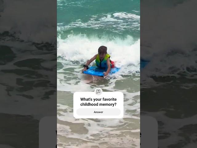 First Wave of Summer ️ #childhood #florida #beach