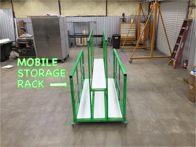 Sheetmetal Storage Rack on Wheels CNC Plasma Table