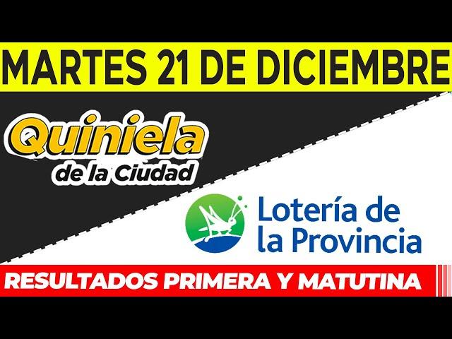 Quinielas Primera y matutina de La Ciudad y Buenos Aires Martes 21 de Diciembre