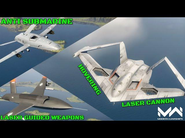 Pan Spatial Spyder Wing VS XQ-58 Valkyrie VS MQ-25 Stingray-X | Drone Comparison | Modern Warships