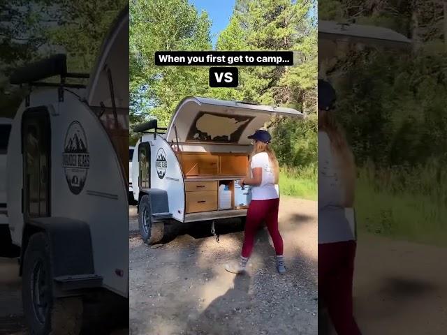 Teardrop camper galley #tinycamper #campingequipment #camperbuild #teardroptrailer #minicamper
