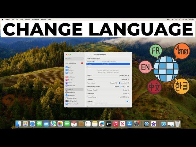 How to Change Language on MacBook