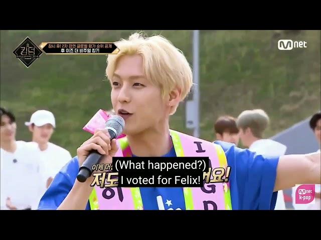 [ENG] Felix and BtoB Minhyuk chose each other as a KINGDOM visual king