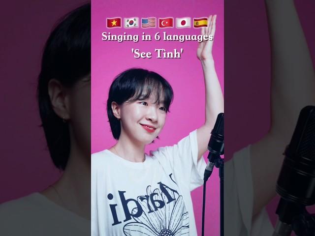 Singing 'See Tình' in 6 languages #DabinCha #vietnam