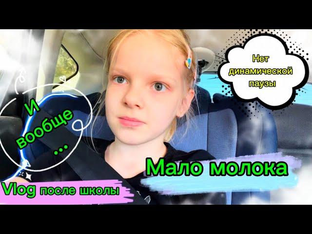 Vlog после школы | Нет динамической паузы | Мало молока | И вообще… #школа #школьница #уроки #2класс