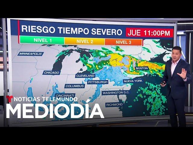 Ambas costas sufrirán tiempo severo. En el Este lloverá y en el Oeste nevará | Noticias Telemundo