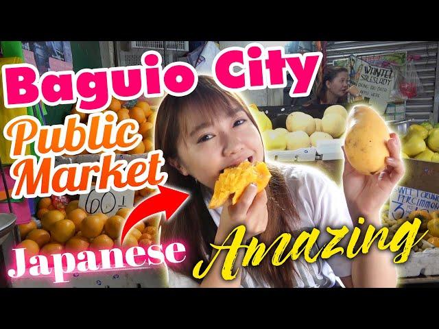 Japanese girl goes to Baguio City Public Market for the first time!! OMG!Amazing