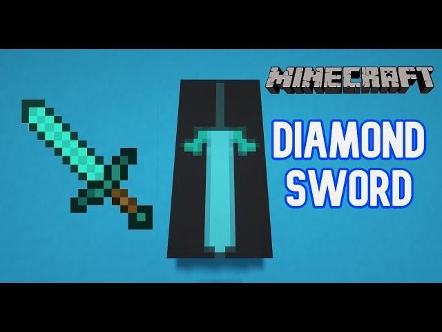 How to make a DIAMOND SWORD in Minecraft with the LOOM! (Cool banner design)