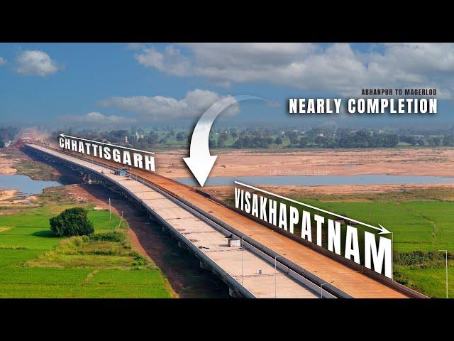 Raipur-Vizag Expressway Update | Package-1| Abhanpur to Magerlod | Shalimar Corp Work Progress | 4K