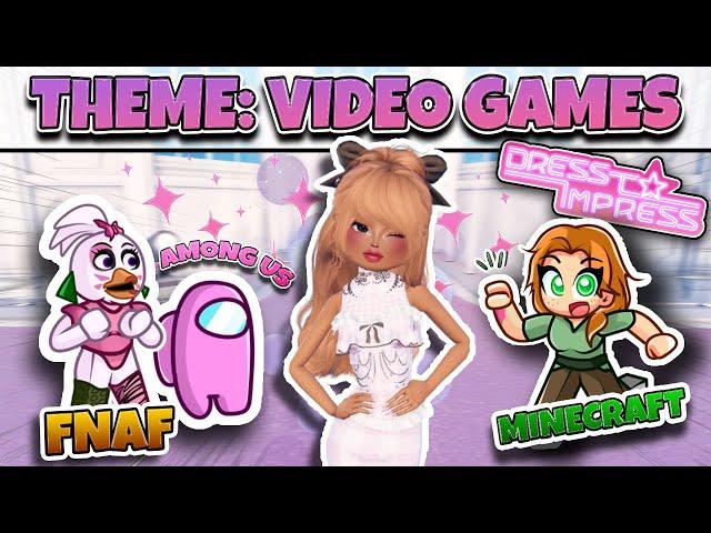 Buying CUSTOM VIDEO GAME THEMES in DRESS TO IMPRESS (ROBLOX)