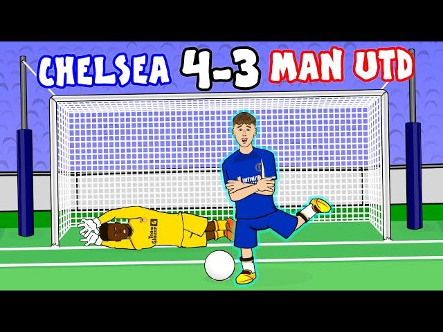 4-3! CHELSEA vs MAN UTD Cole Palmer Hat-trick Goals EPL Highlights