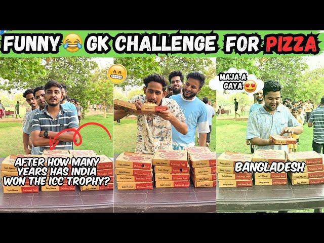 Funny GK Question Challenge For Cheese Pizza  | Sahil Khan NT |  #gkchallenge #foodchallenge