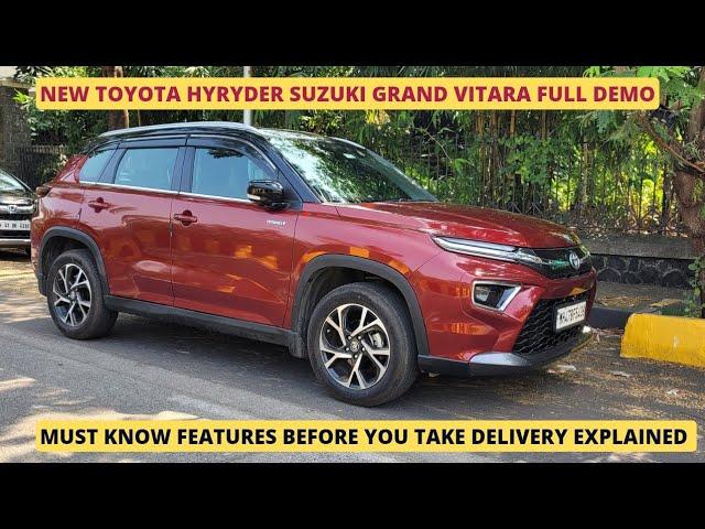 Toyota Hyryder Suzuki Vitara all Features Explained| MID Features| More Videos Link In  Description