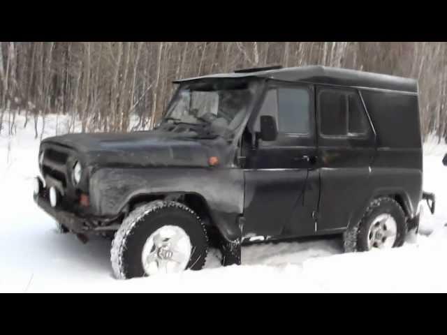 Зимняя охота! Добыли зайца. Уаз по снегу.