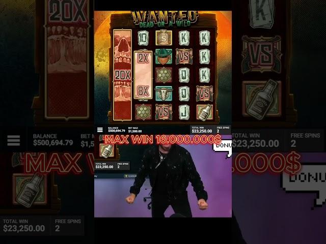 MAX WIN WANTED DEAD OR LIVE & ROSHTEIN STREAM #casino #jackpot #money #maxwin #slots #lotery