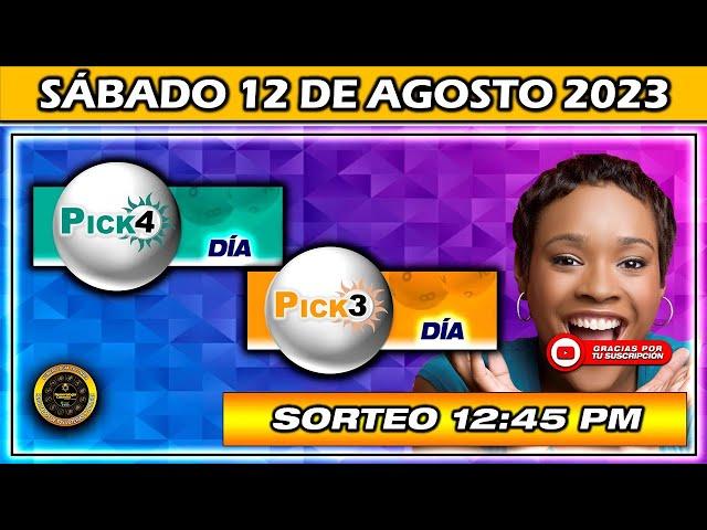 Resultado PICK3 AND PICK4 DIA Resultado del SÁBADO 12 DE AGOSTO DE 2023 