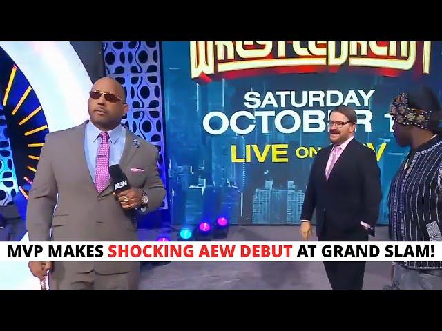 MVP Makes Shocking AEW Debut at Grand Slam! Calls Out Prince Nana!