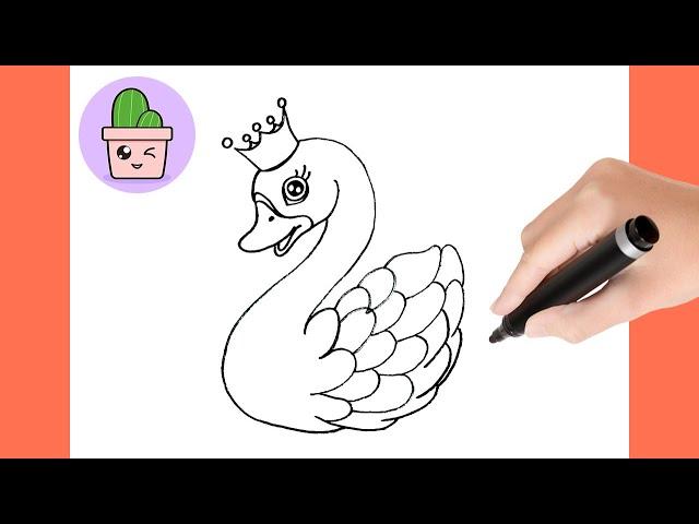 How To Draw A Geese , Easy