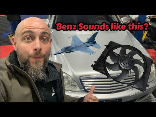 Mercedes Benz fan keeps running sounds like an airplane - how to diagnose