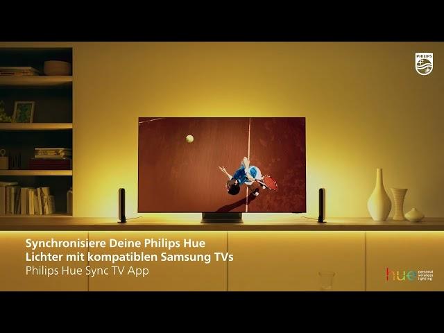 Die Philips Hue Sync TV App - Synchronisiere Deine Lampen mit Deinem Samsung Fernseher