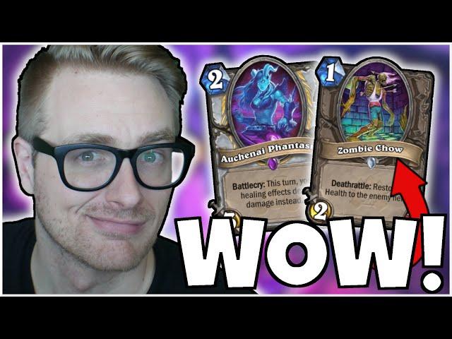 DESTROY ENEMIES with HEALING? Zombie Chow OTK Quest Priest | Scholomance Academy | Wild Hearthstone