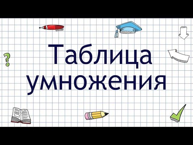 Таблица умножения