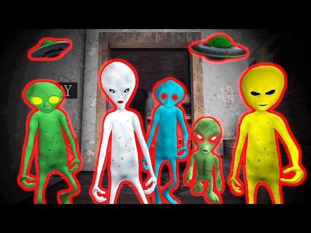 ПРИШЕЛЬЦЫ СОСЕДИ ГРЕННИ Зона 51 - Alien Neighbor Area 51 Escape Granny ДЕЛАЮ КОНЦОВКУ