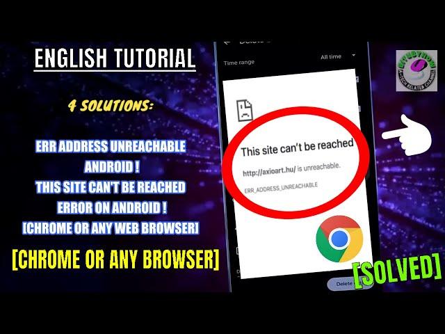 Err Address Unreachable Android || This Site Can't Be Reached Error Chrome or Any Web Browser [Fix]