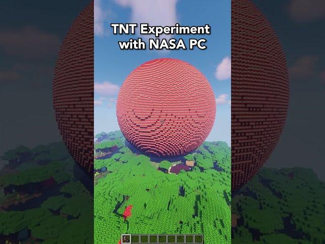 Minecraft TNT Experiment! #shorts