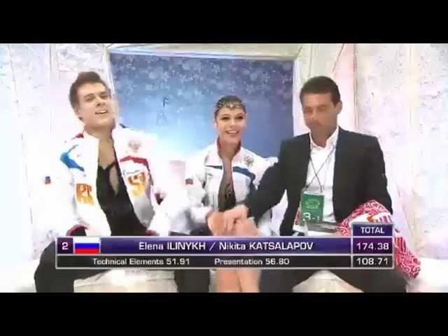 Elena Ilinykh Nikita Katsalapov 2014 worlds FD