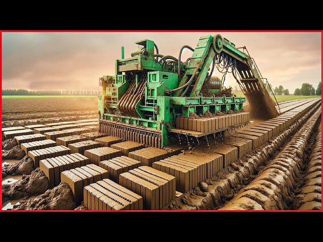 Red Clay Brick Production Line Making Million Brick in Factory - Amazing Clay Brick Making Process