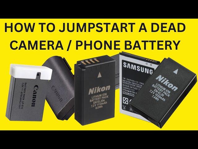 How to revive a fully dead camera or phone battery ?