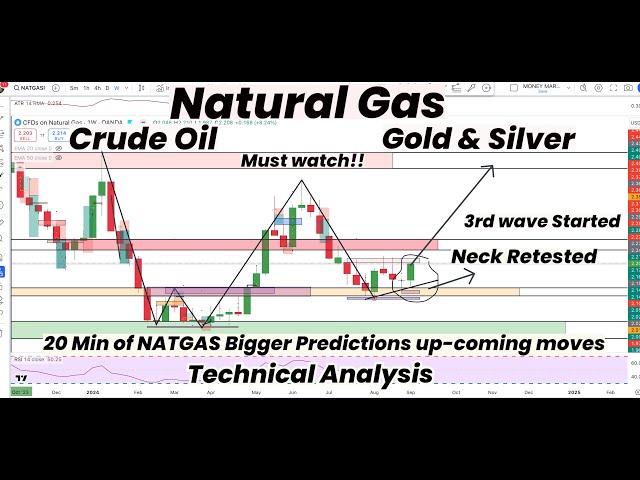 20 Mins Of Natural Gas Bigger Predictions |3rd wave Started | Gold | Silver | Crude Oil | FORECAST