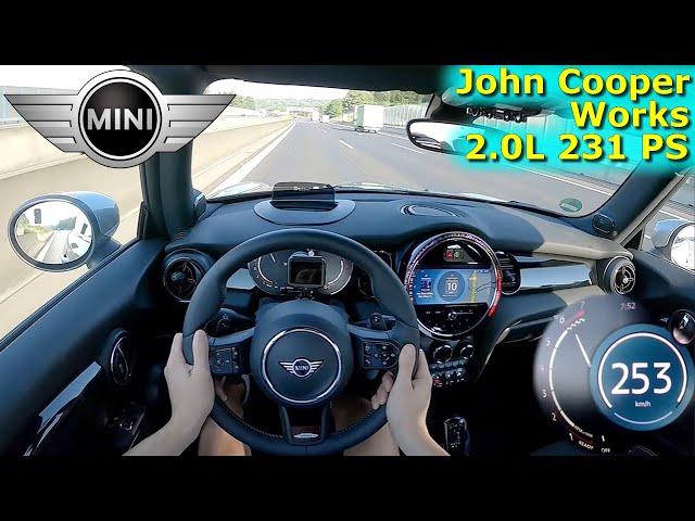 2023 Mini John Cooper Works 231 PS TOP SPEED AUTOBAHN DRIVE POV