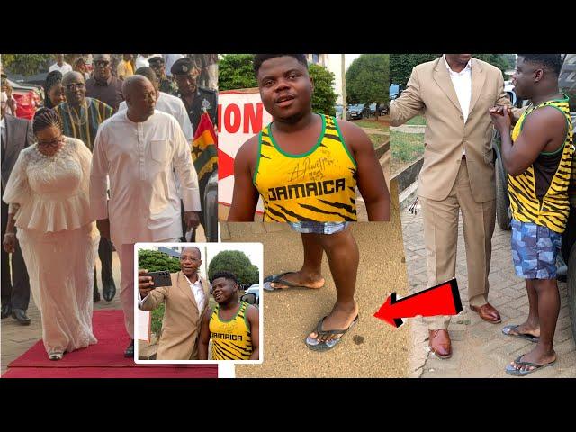 YouTuber Wode Maya Wears Slipper(Chalewate) To Meet The New President Of Ghana Prez Mahama??‼️