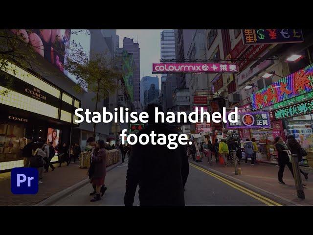 How to Stabilise Handheld Footage with Warp Stabilizer | Adobe Premiere Pro