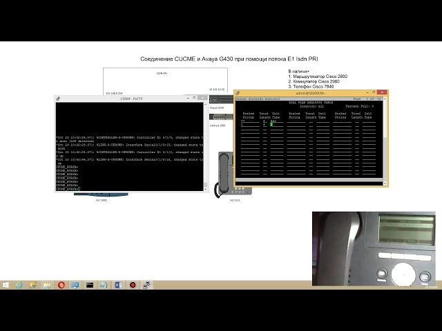 Соединение CUCME и Avaya при помощи ISDN(2 часть)