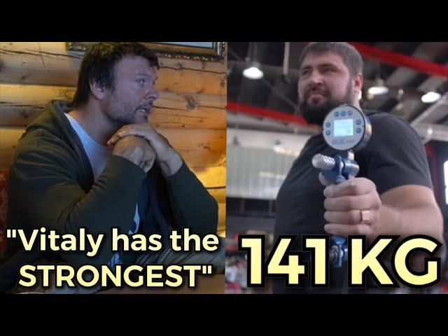 VITALY LALETIN HAS THE STRONGEST GRIP ON ARMWRESTLING