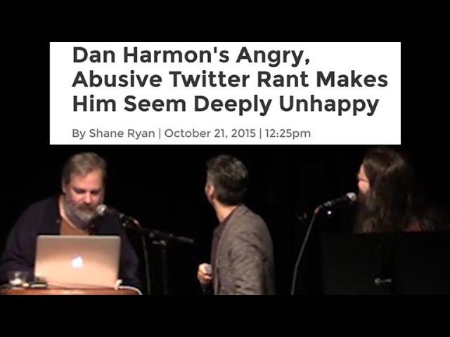 Dan Harmon reads a mean article about Dan Harmon