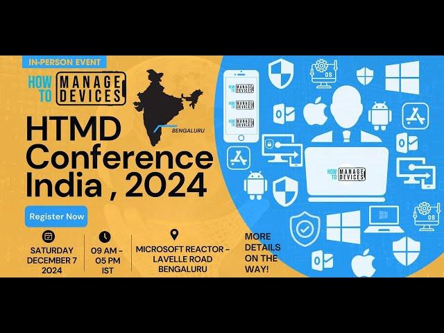 HTMD Community Conference 2024 - In-Person Event - 7th Dec at Microsoft Bengaluru - Register Now!