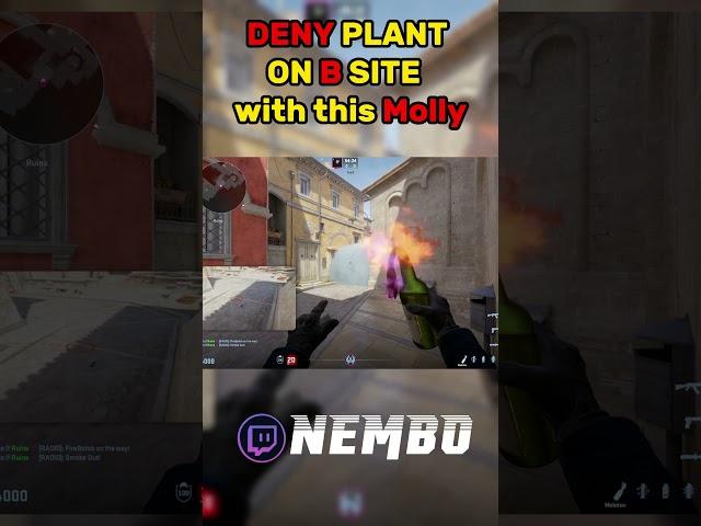 INFERNO Deny plant on B site with this insane molly #cs2 #inferno #deny #plant