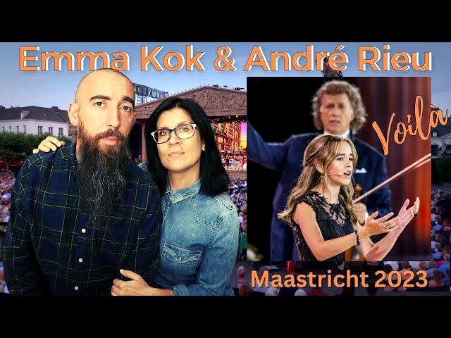 Emma Kok & André Rieu - Voilà (REACTION) with my wife