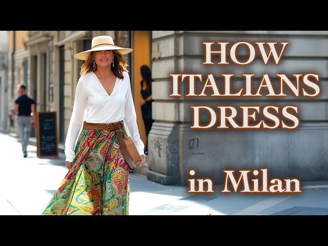 Milan Street Fashion: How Italians Dress. Beautiful people wear beautiful clothes